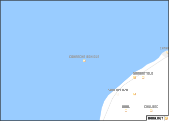 map of Bahía de Campeche